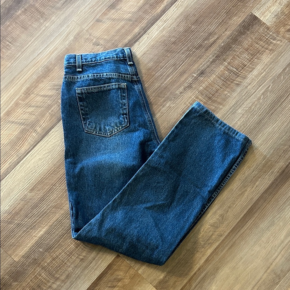 Liz Claiborne Women's Dark Denim Straight Leg Jeans